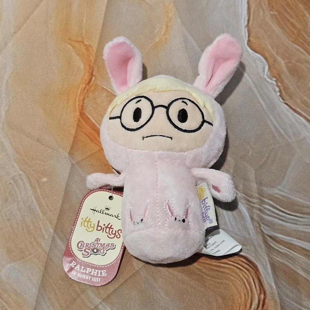 Hallmark Itty Bittys Ralphie Bunny Suit A Christmas Story 5" Plush NWT